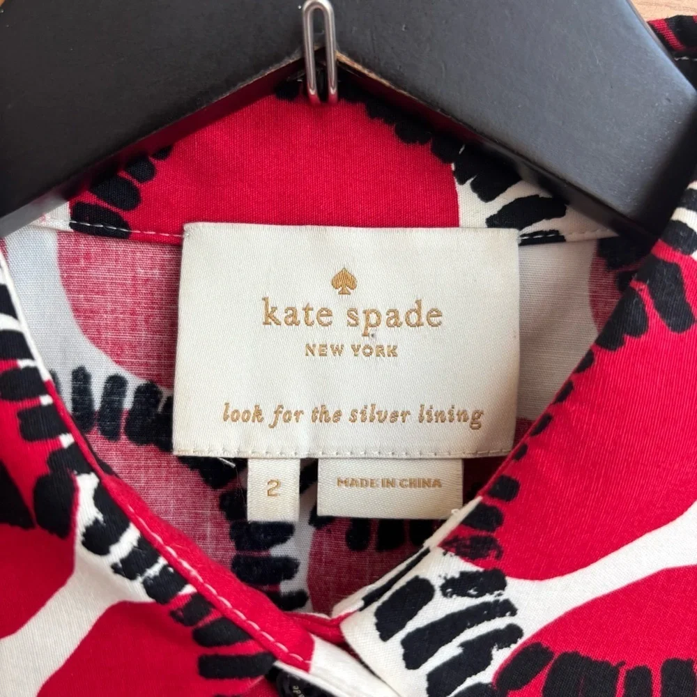 Kate Spade New York Floral Print Mini Dress, Size 2